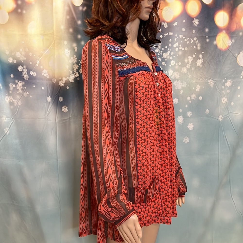 ๐ธNWT FREE PEOPLE BEADED BLOUSE - Picture 7 of 11